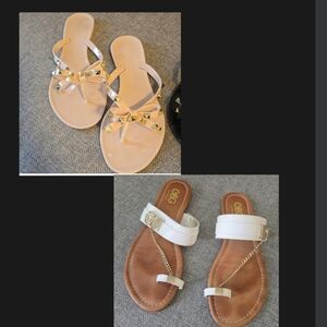 Guess White Sandals